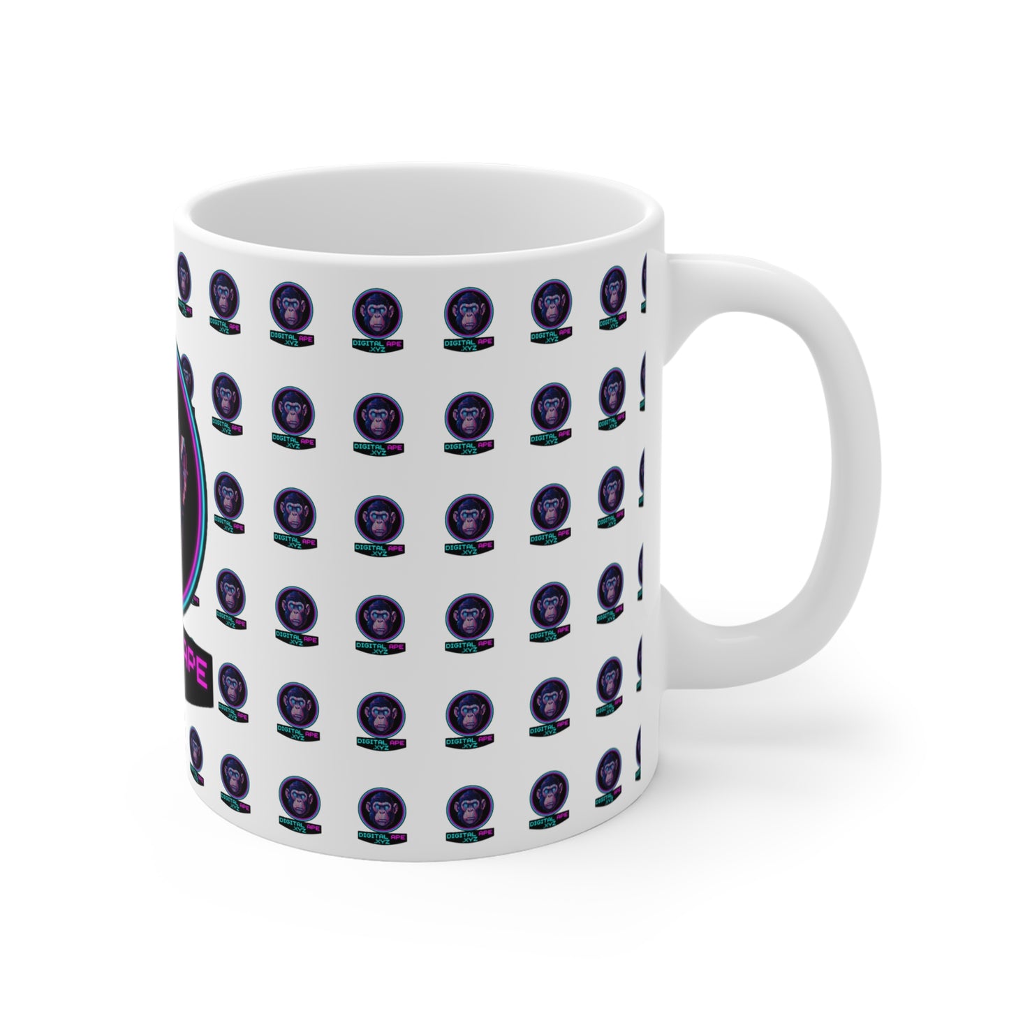 Digital Ape 11oz Mug | Unique Retro Art, Perfect for Gamers & Collectors, Ideal Gift for Birthdays & Holidays