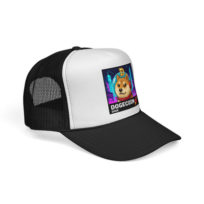 Woof Woof This Pups On A Moon Mission DOGE Trucker Cap