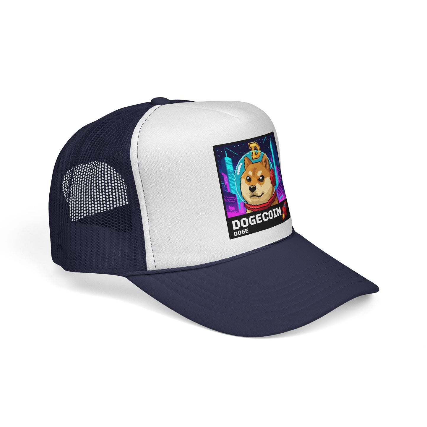Woof Woof This Pups On A Moon Mission DOGE Trucker Cap