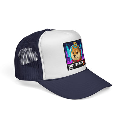 Woof Woof This Pups On A Moon Mission DOGE Trucker Cap