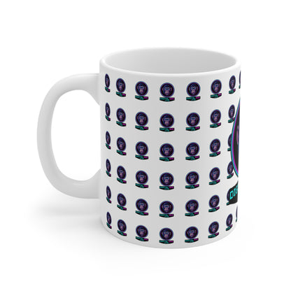 Digital Ape 11oz Mug | Unique Retro Art, Perfect for Gamers & Collectors, Ideal Gift for Birthdays & Holidays