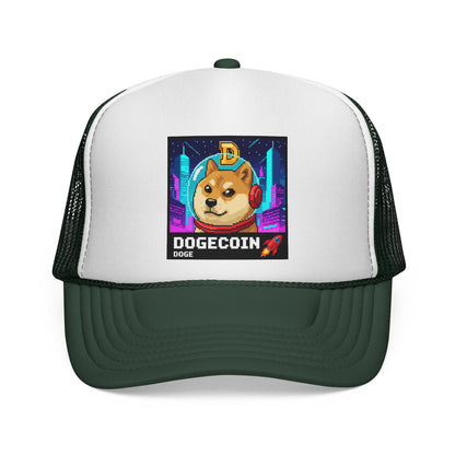 Woof Woof This Pups On A Moon Mission DOGE Trucker Cap