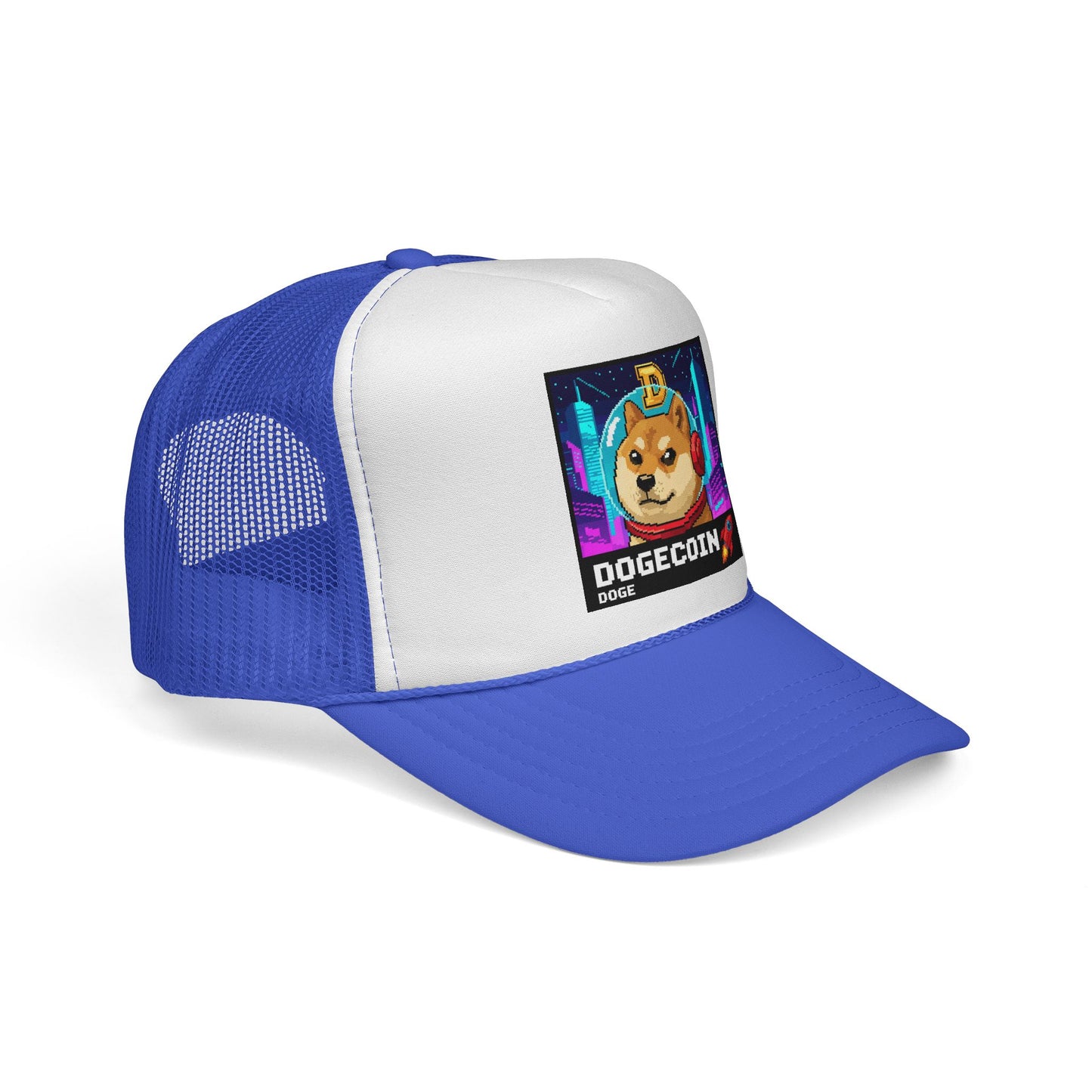 Woof Woof This Pups On A Moon Mission DOGE Trucker Cap