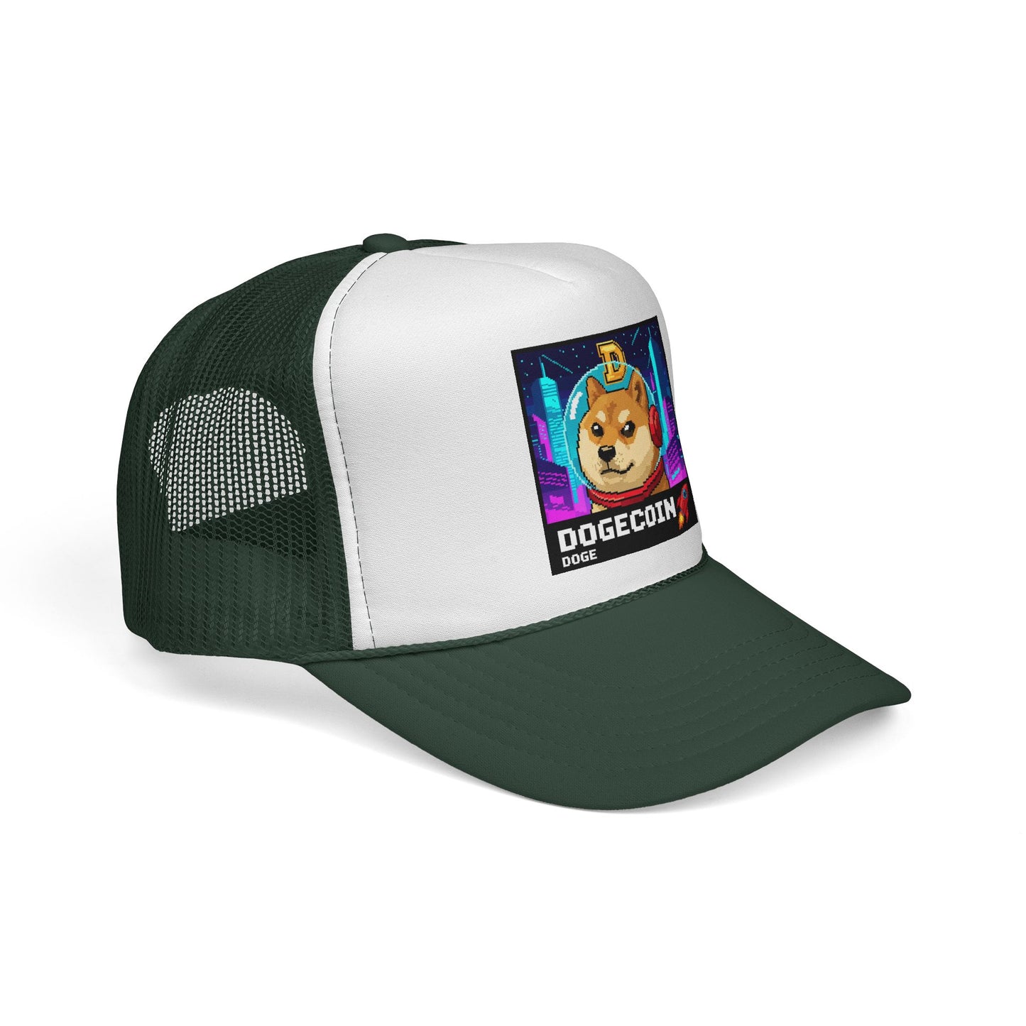 Woof Woof This Pups On A Moon Mission DOGE Trucker Cap