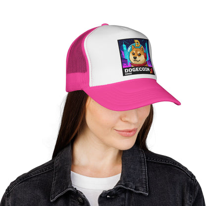 Woof Woof This Pups On A Moon Mission DOGE Trucker Cap